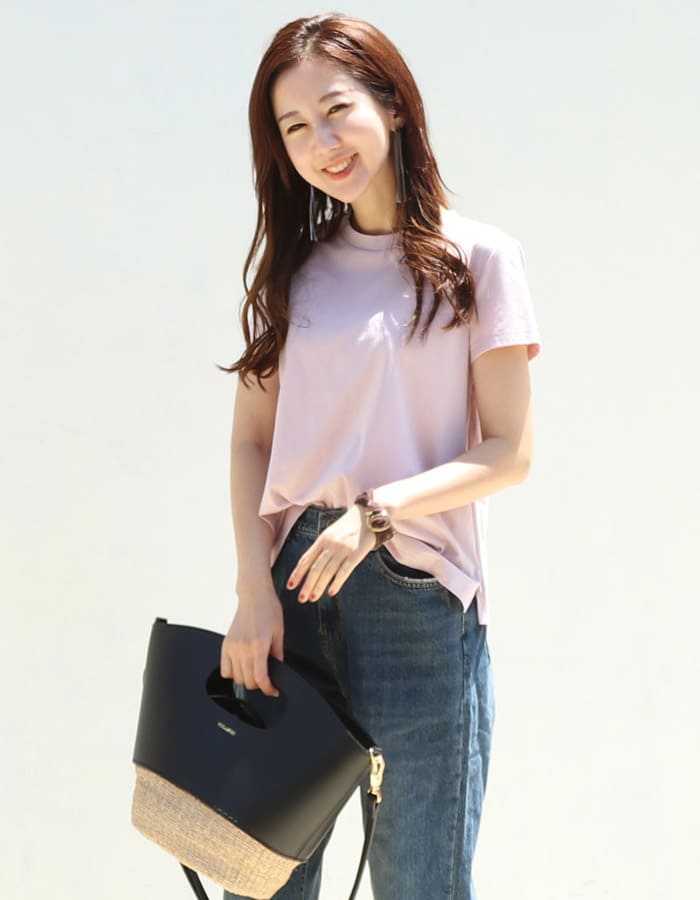 ジーン・接触冷感＆抗菌機能付き！さらっと快適ベーシックTシャツ
