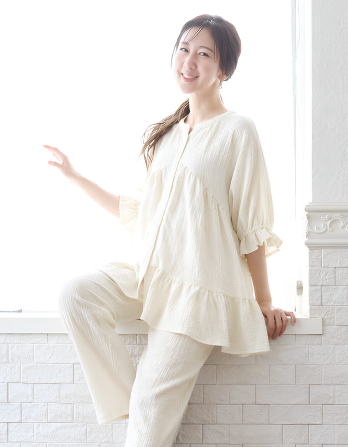ふくれジャガードパジャマ