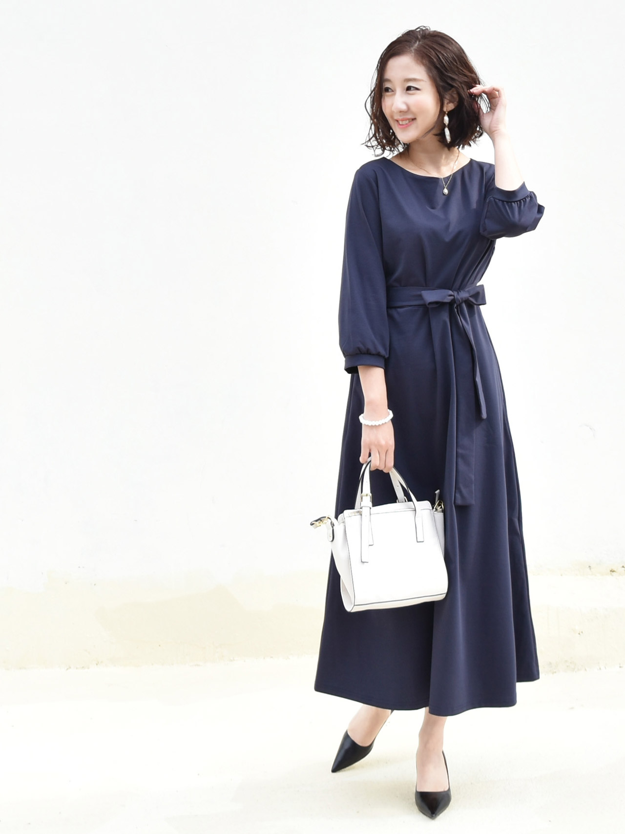 ＜授乳服・マタニティウエア＞カレン・ビューティ2wayワンピース