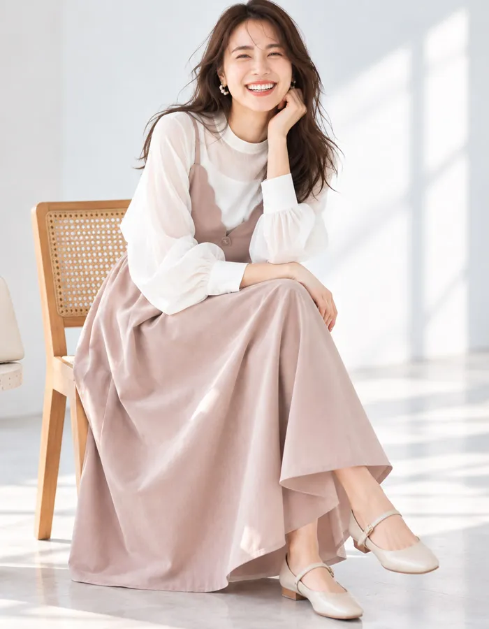 コレット・スカラップキャミワンピース【6325245】